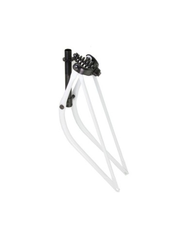26 Lowrider Bent Spring Fork 1 Inch White/Black.